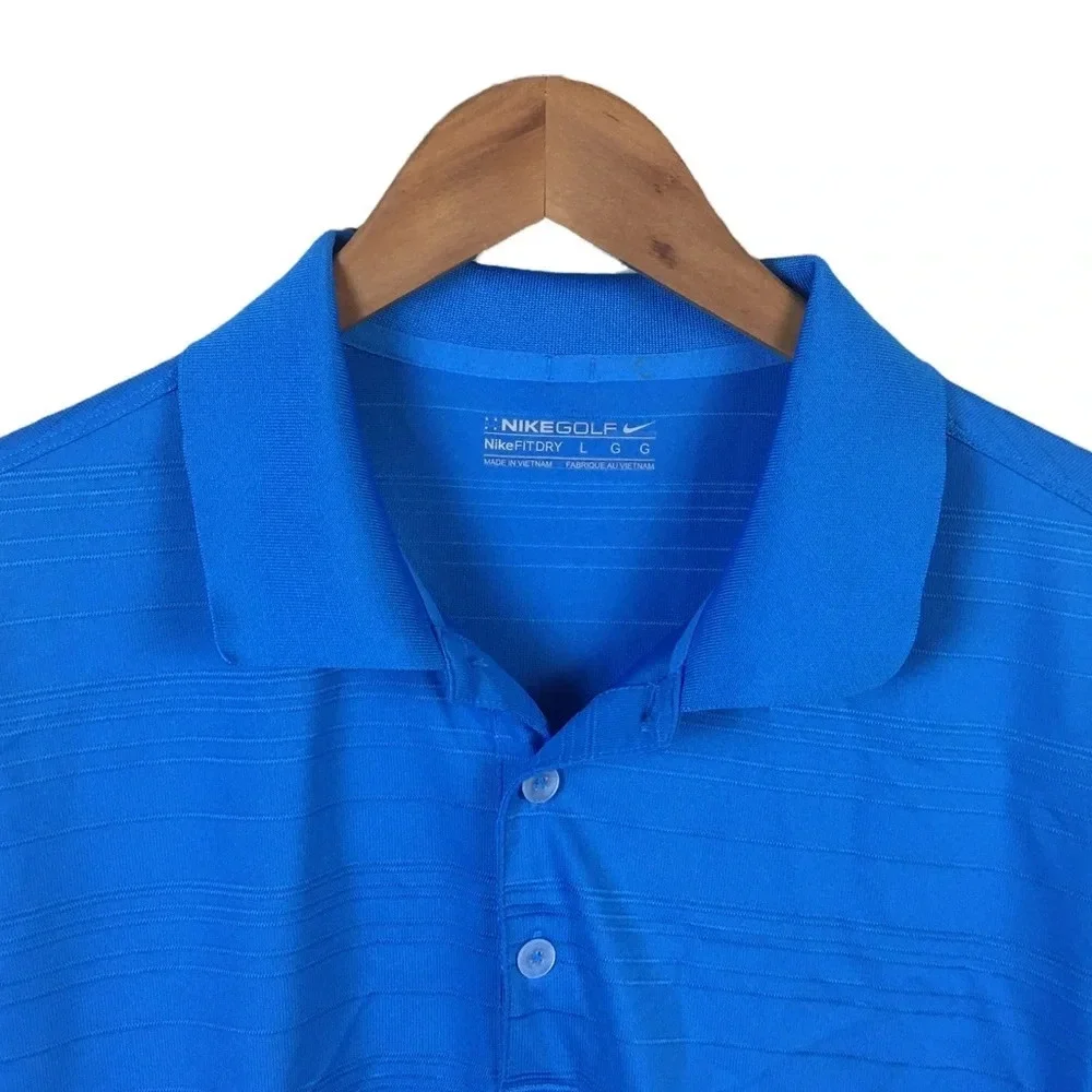 PO41 Mens Nike Golf Fit Dry Athletic Performance Golf Polo Shirt L